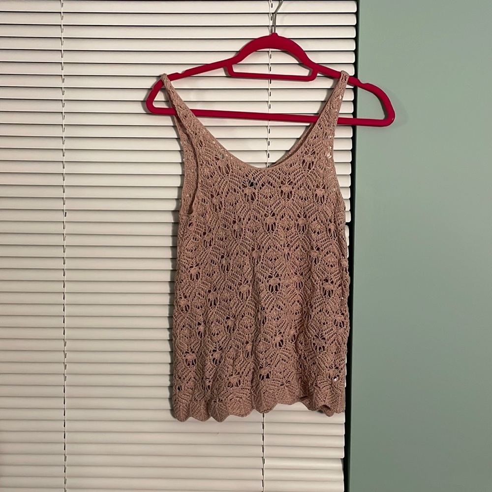 American Eagle crocheted top